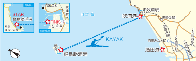 飛島勝浦港～吹浦港図